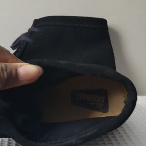 Clarks Originals Black Suede Shoes